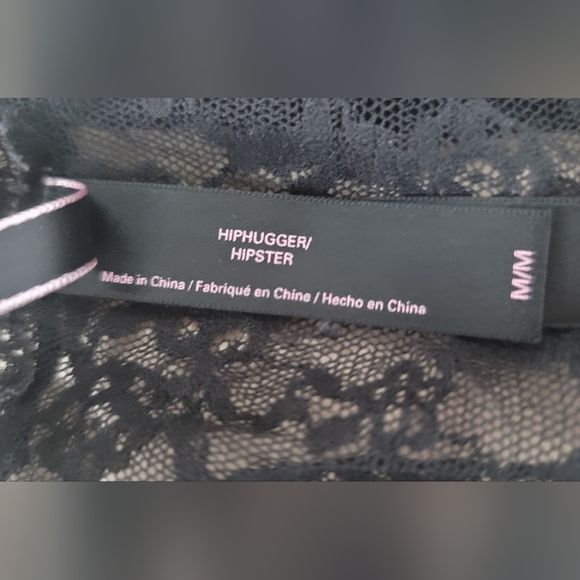 Victoria's Secret black hipster lacey panty set of 3 in size M. - Picture 7 of 8